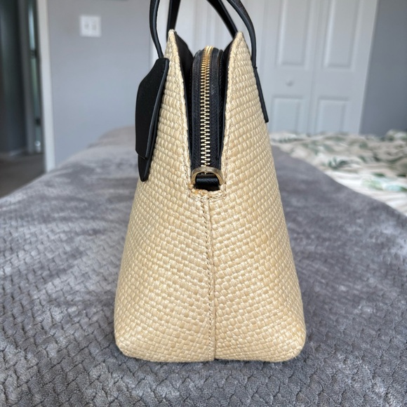 Kate Spade Olive Drive Straw Lottie Satchel - Picture 12 of 17
